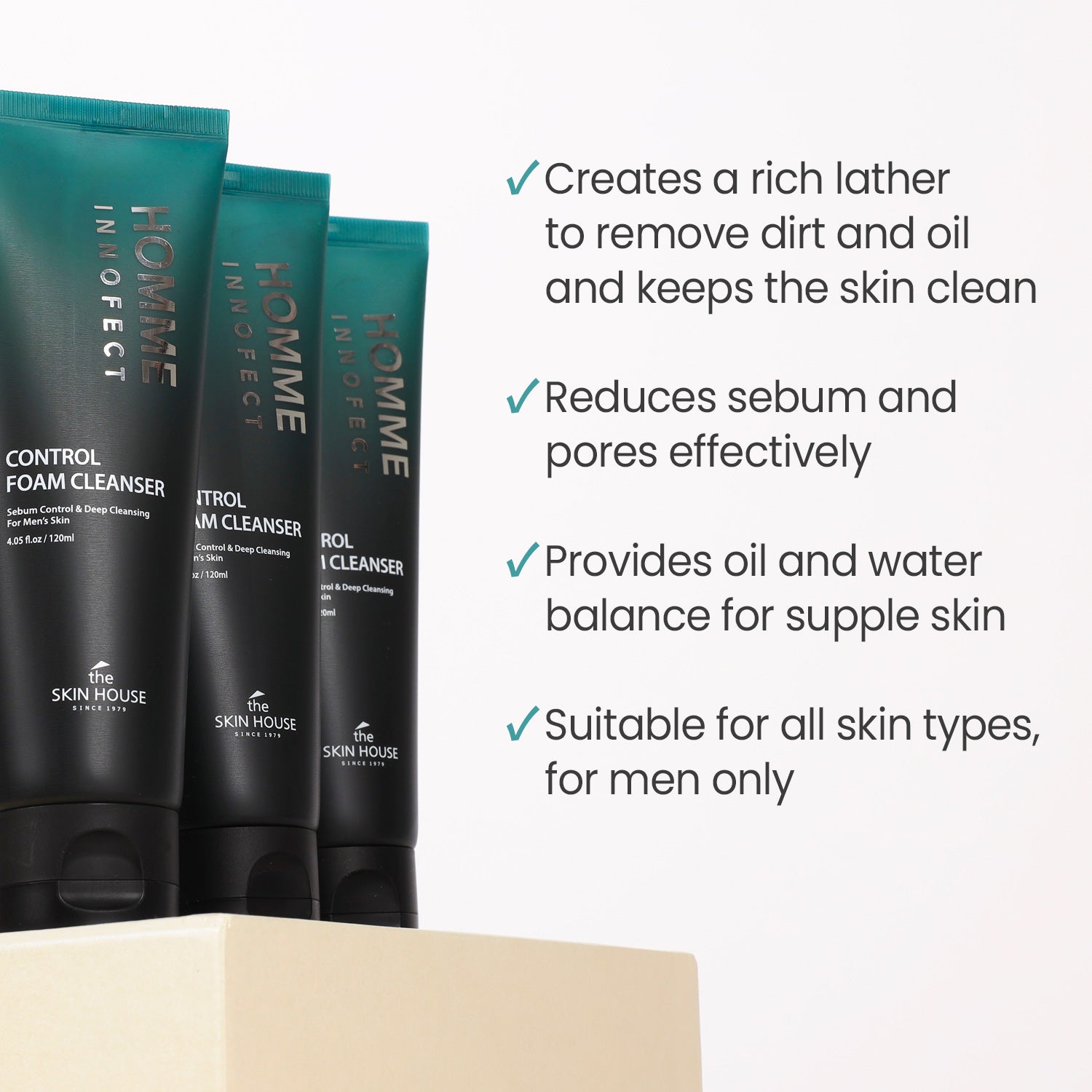 Homme Innofect Control Foam Cleanser