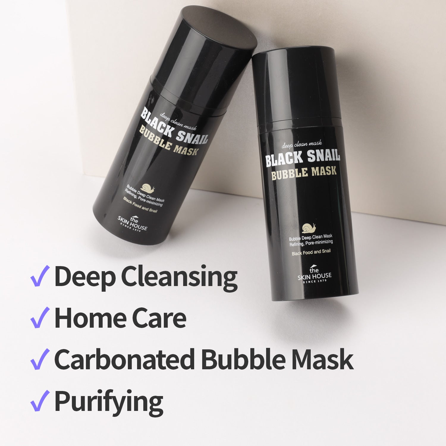 Black Snail Bubble Mask